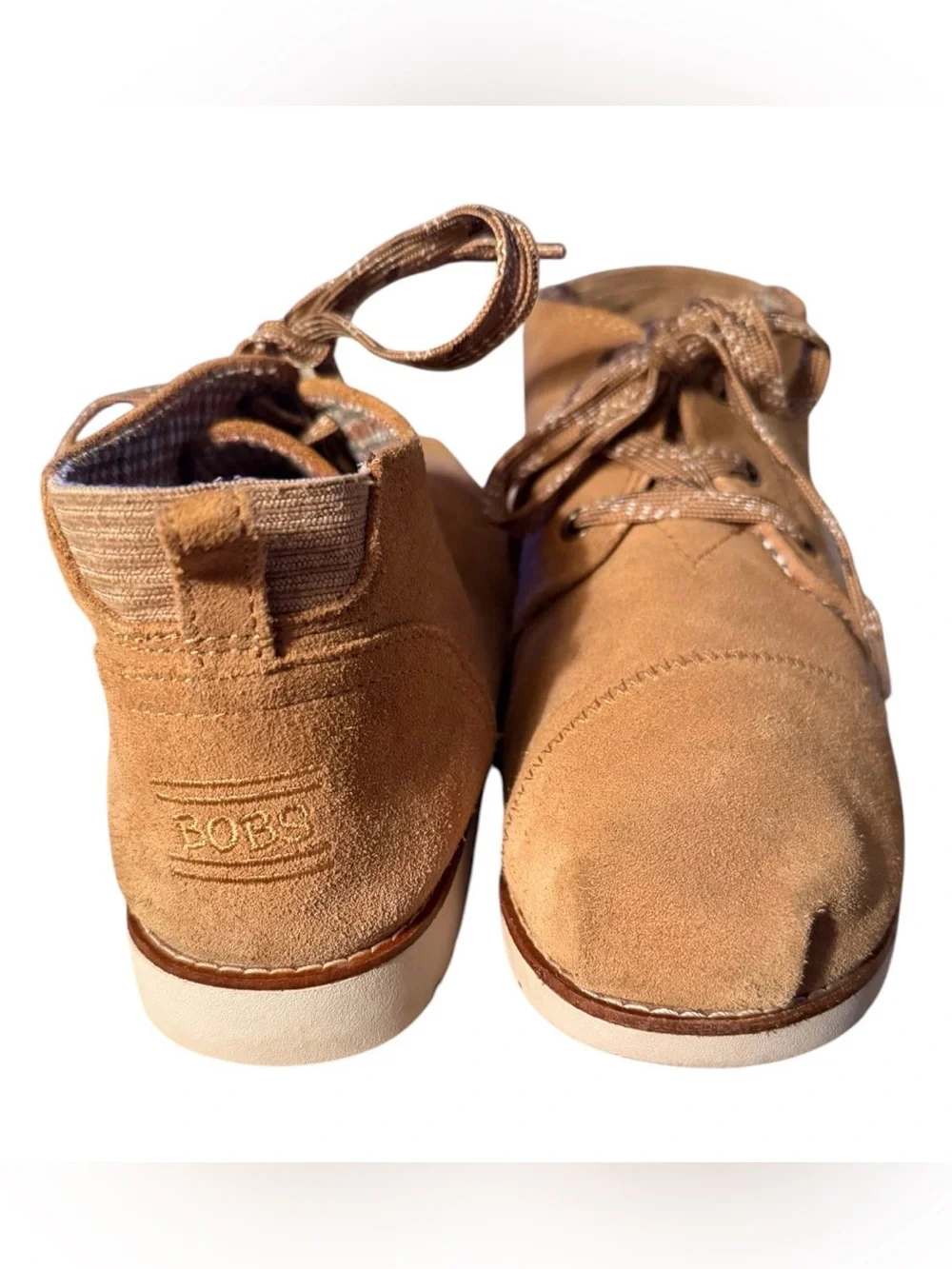 BOBS Skechers Chill Lugs Aspen Green Chestnut Leather Chukka Boots Women’s 9.5